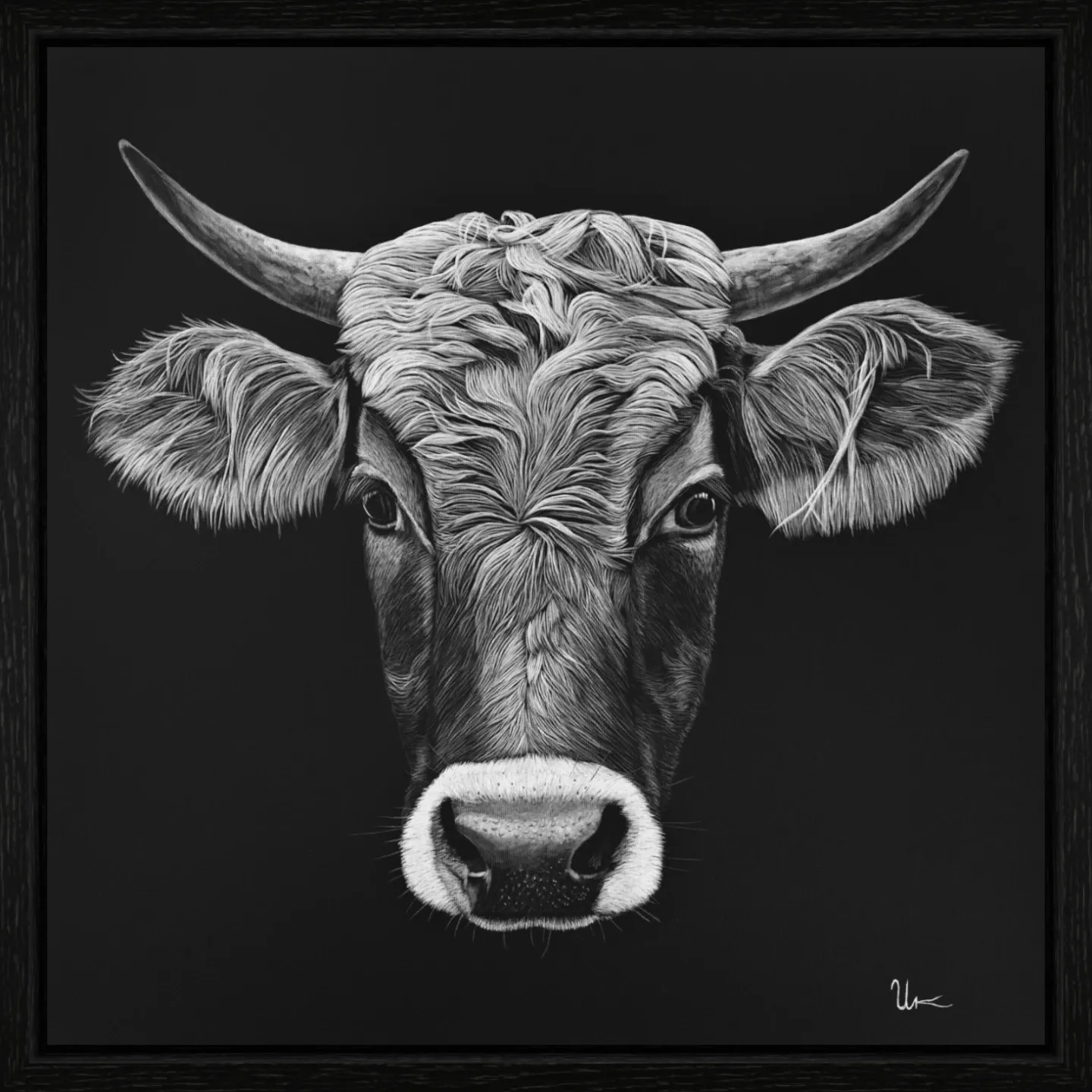 ArtBox Print "Elsa" (50 x 50 cm, Eiche schwarz, Breite 15 mm, Tiefe 29 mm)