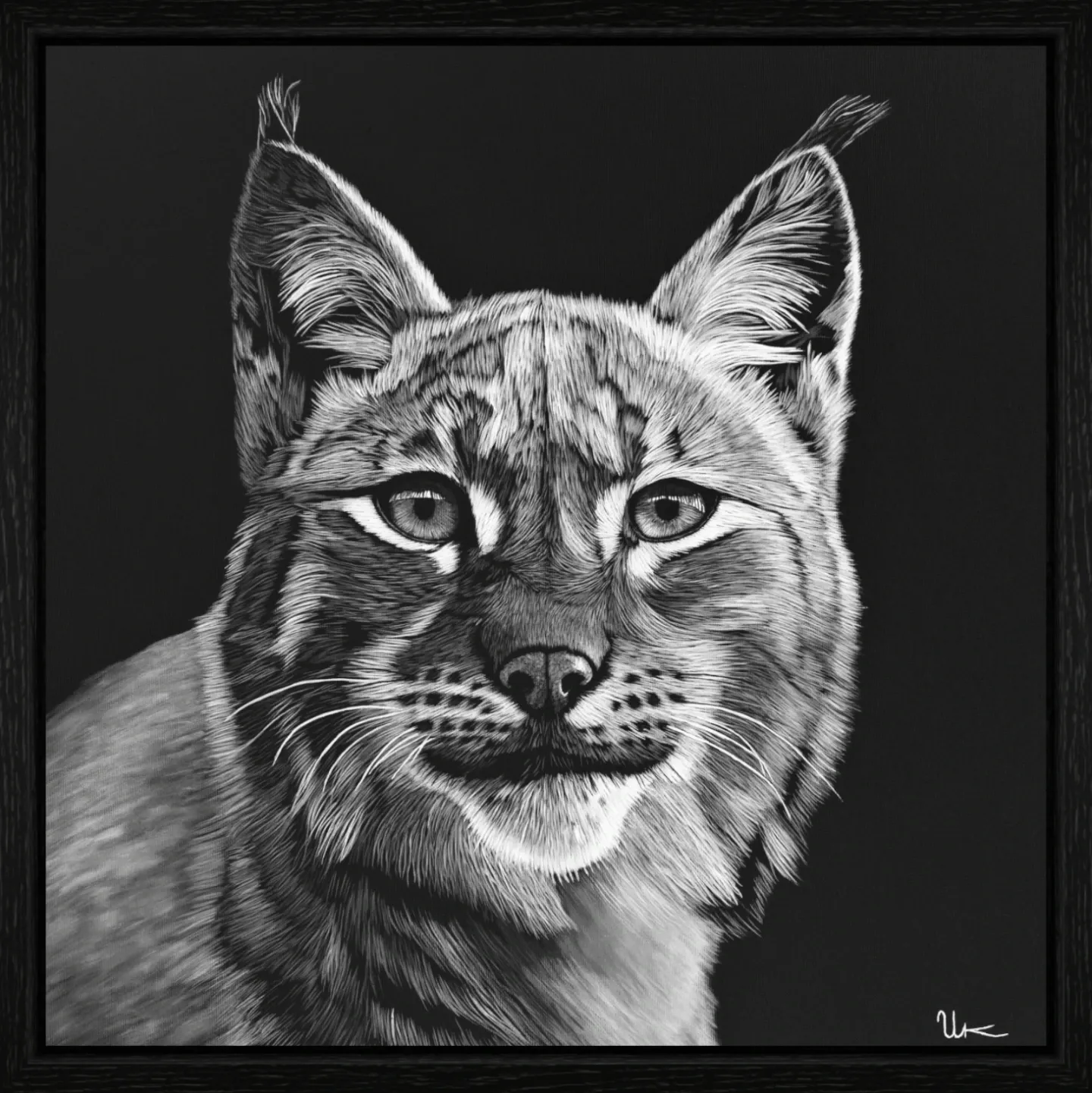 ArtBox Print "Martin" (50 x 50 cm, Eiche schwarz, Breite 15 mm, Tiefe 29 mm)