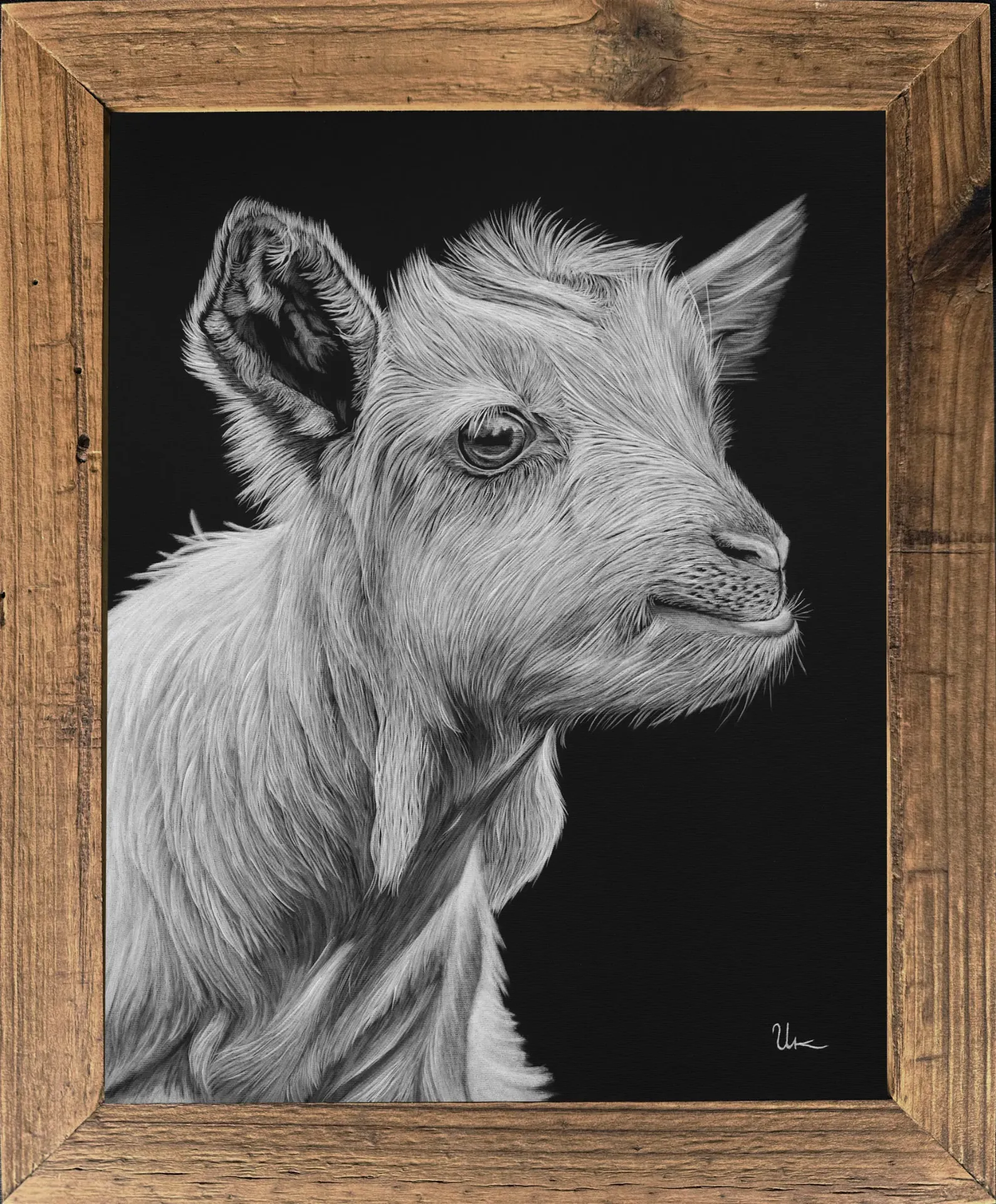 FineArt Print "Max" inkl. Altholzrahmen