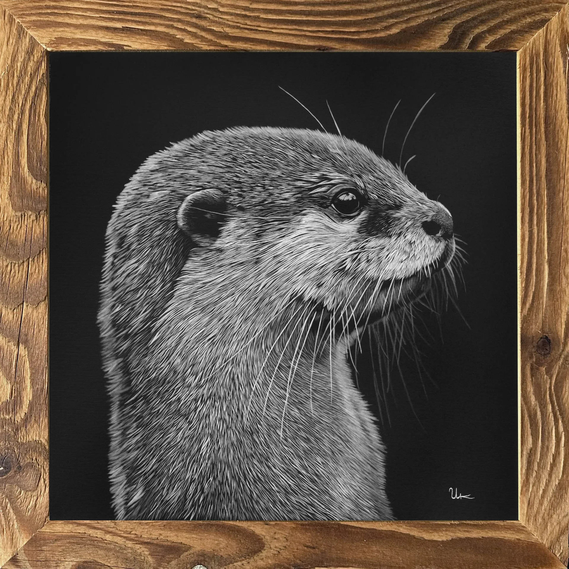 FineArt Print "Tony" inkl. Altholzrahmen