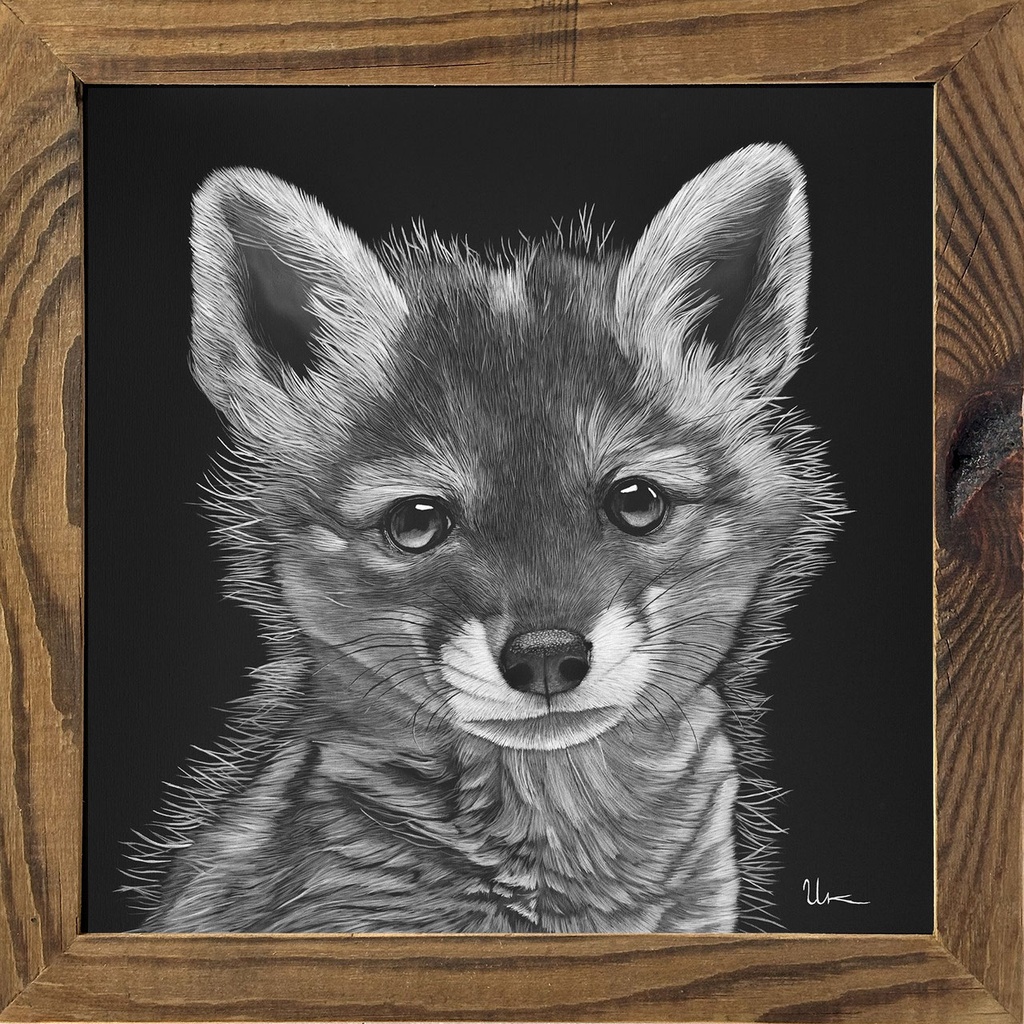 FineArt Print "Charly" inkl. Altholzrahmen