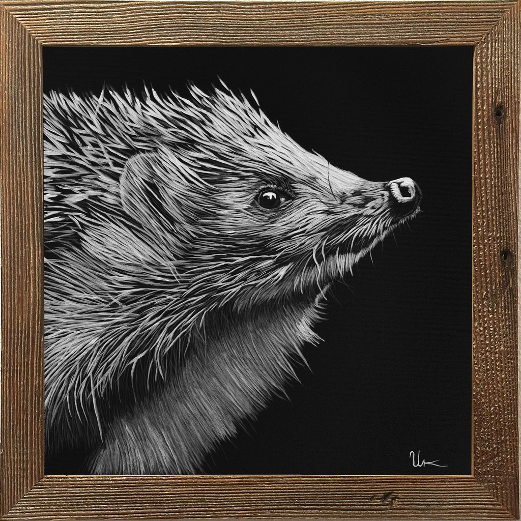 FineArt Print "Harry" inkl. Altholzrahmen