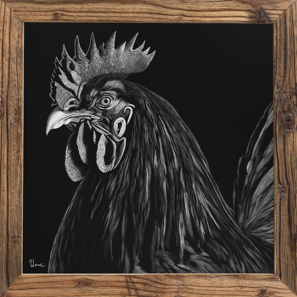 FineArt Print "Herbert" incl. vintage frame