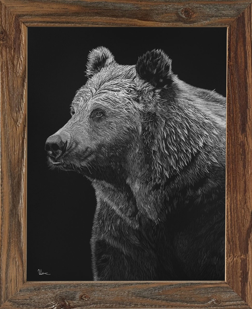FineArt Print "Linus" inkl. Altholzrahmen