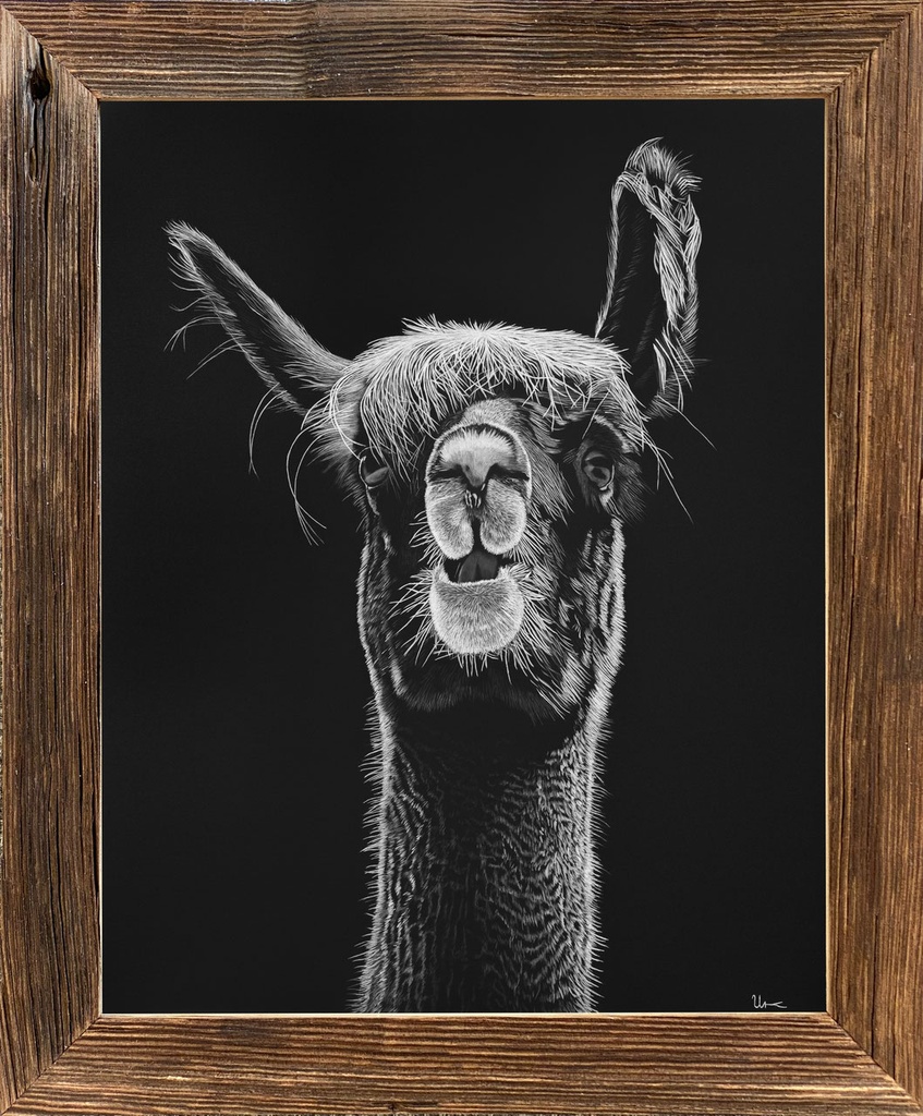 FineArt Print "Marlies" incl. vintage frame