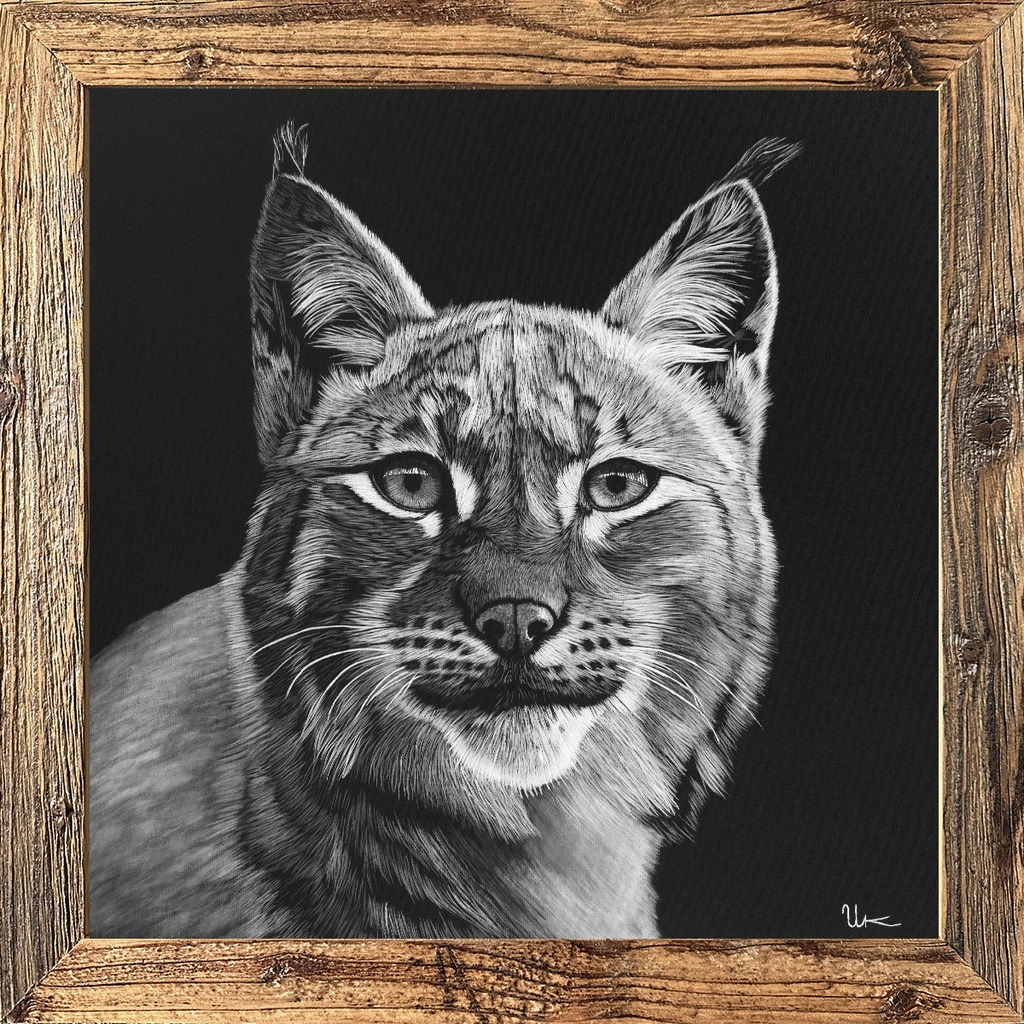 FineArt Print "Martin" incl. vintage frame