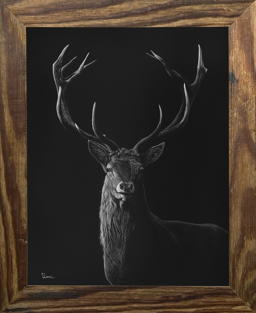FineArt Print "Arthur" inkl. Altholzrahmen