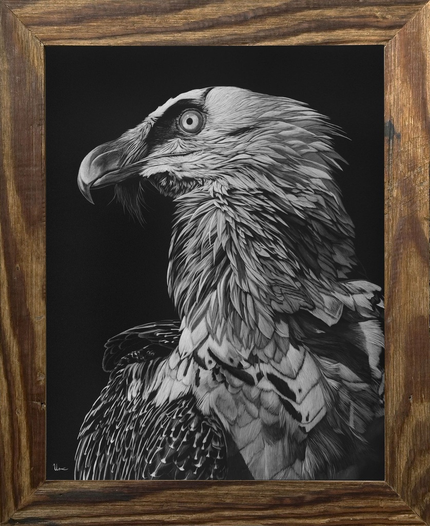 FineArt Print "Rolf" incl. vintage frame