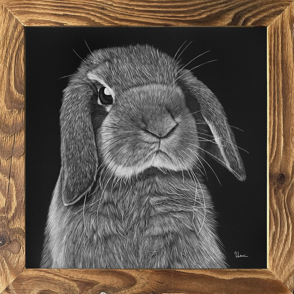 FineArt Print "Gundula" incl. vintage frame