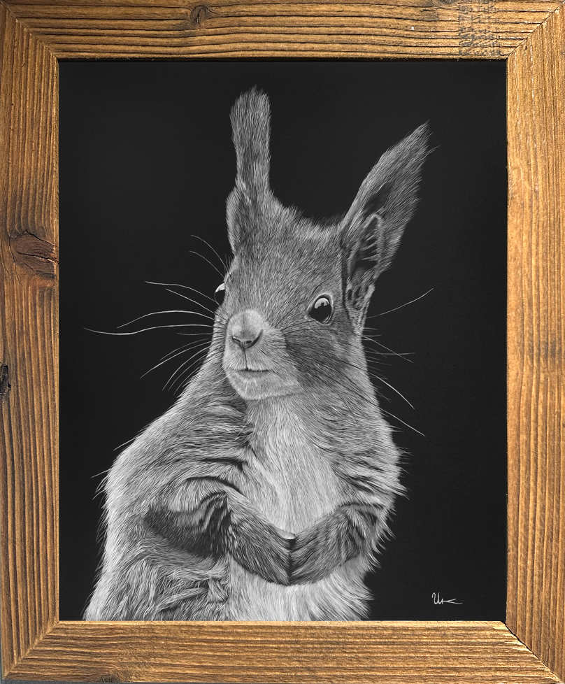 FineArt Print "Thomas" inkl. Altholzrahmen