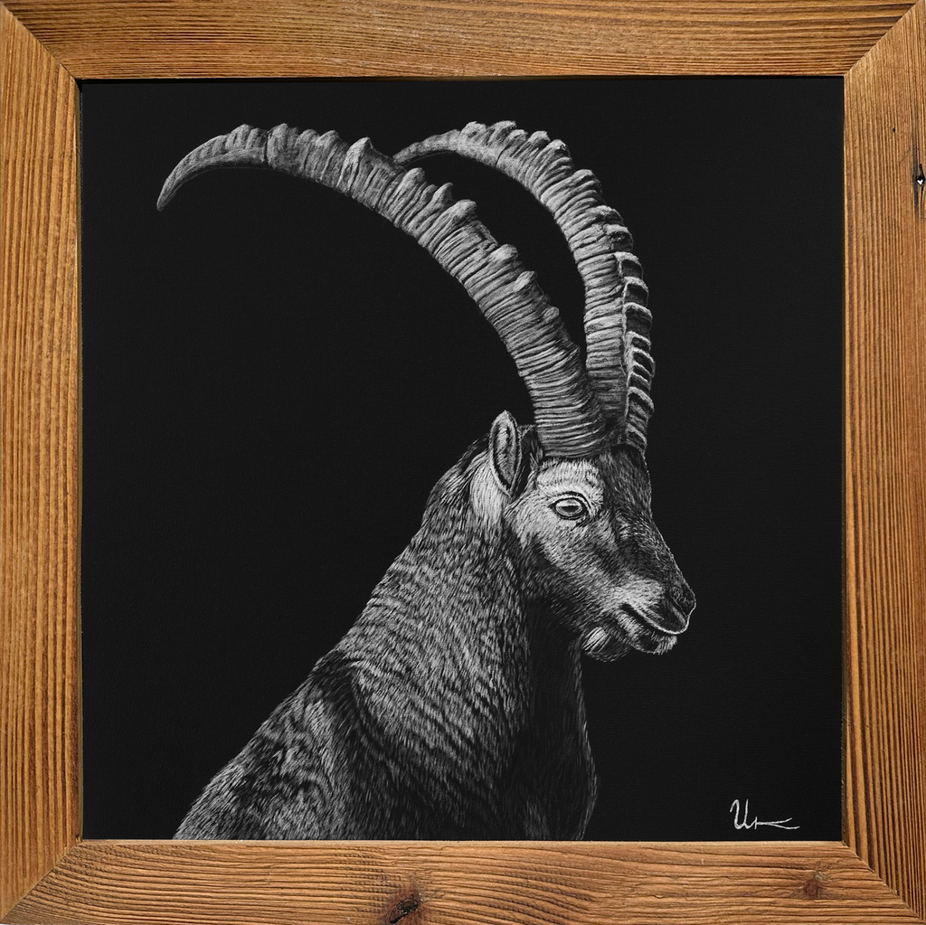 FineArt Print "Claudio" inkl. Altholzrahmen