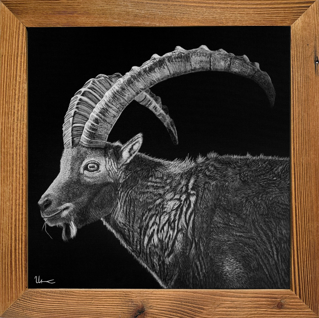 FineArt Print "Renato" incl. vintage frame