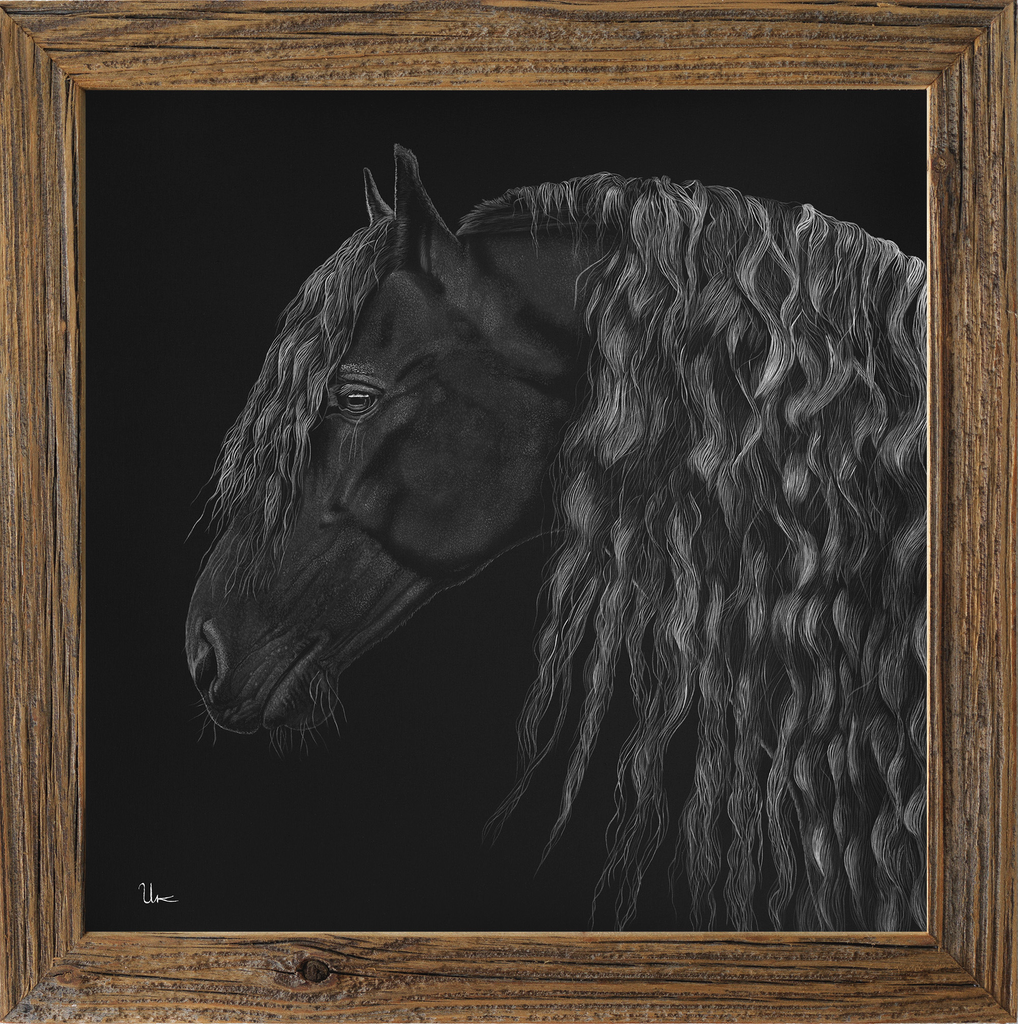 FineArt Print "Jerome" inkl. Altholzrahmen
