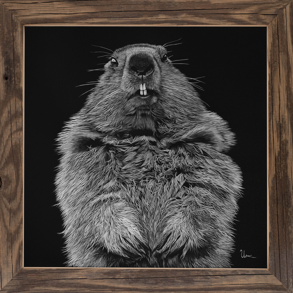 FineArt Print "Bruno" inkl. Altholzrahmen