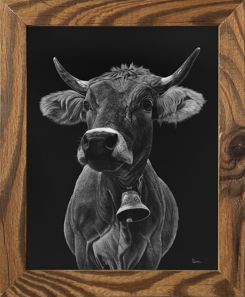 FineArt Print "Wilma" inkl. Altholzrahmen