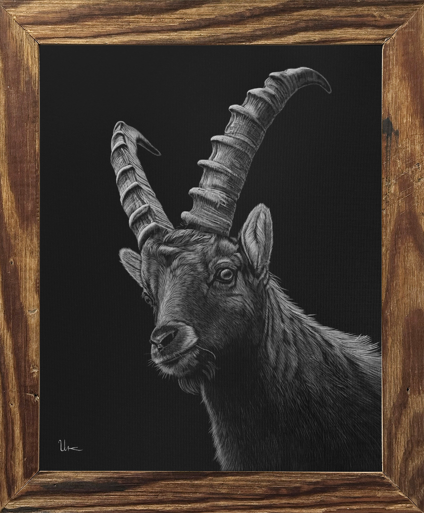 FineArt Print "Gian" inkl. Altholzrahmen
