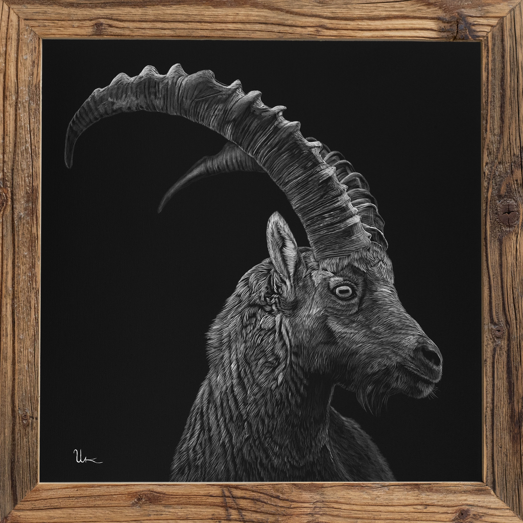 FineArt Print "Duri" incl. vintage frame