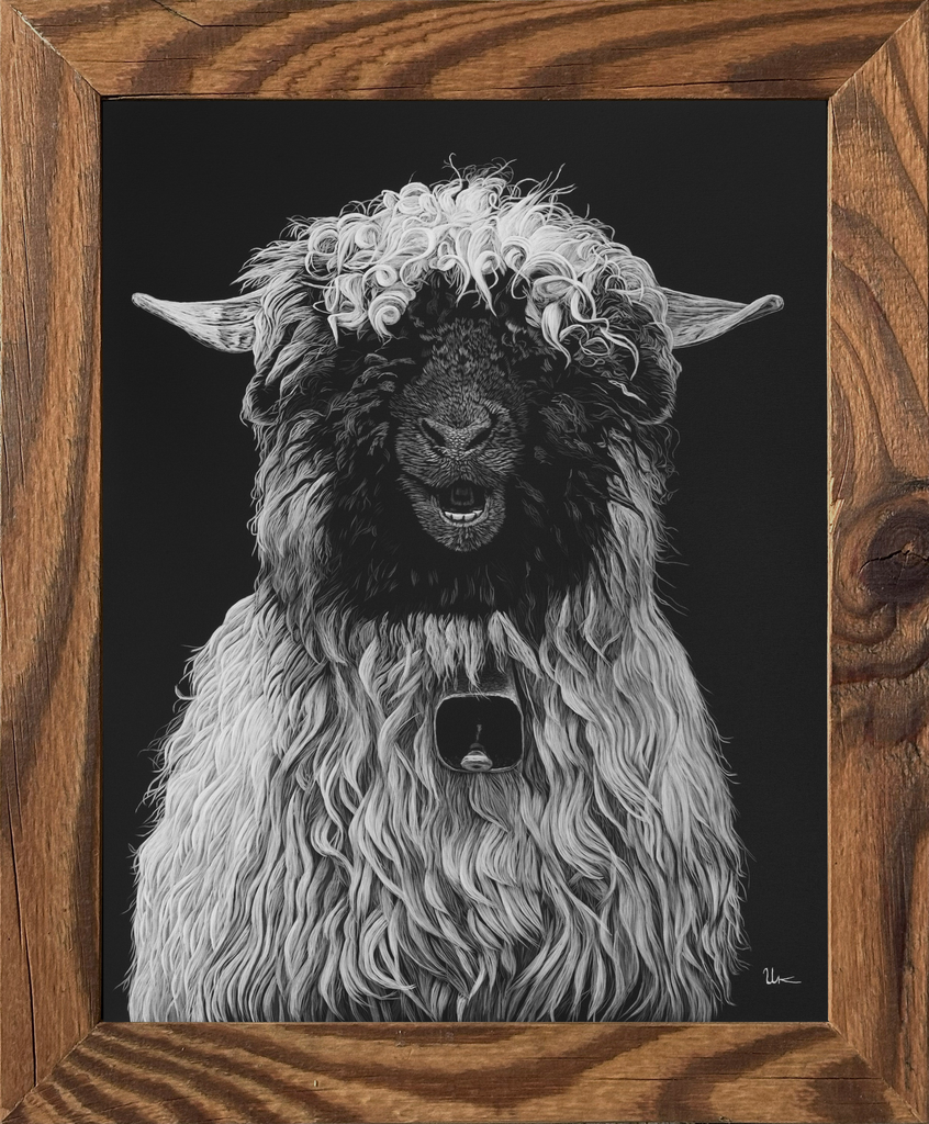 FineArt Print "Andrea" inkl. Altholzrahmen