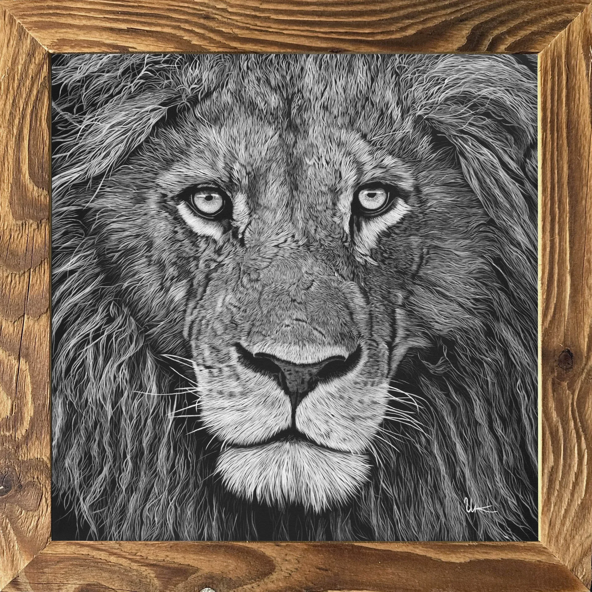 FineArt Print "Solomon" inkl. Altholzrahmen