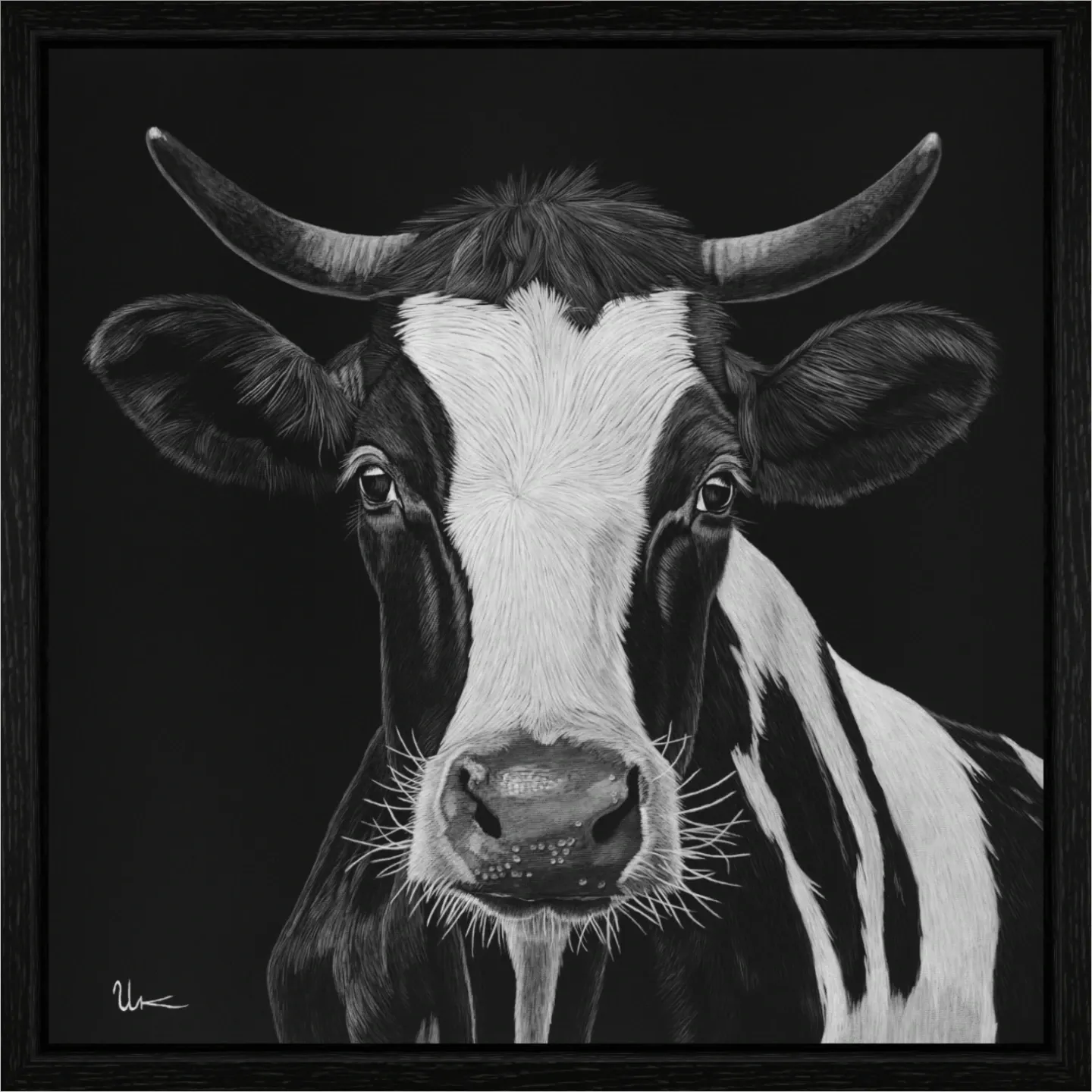 ArtBox Print "Salome" (50 x 50 cm, Eiche schwarz, Breite 15 mm, Tiefe 29 mm)