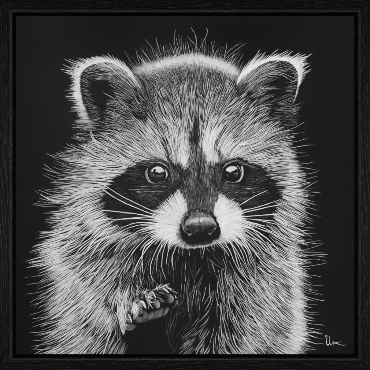 ArtBox Print "Gina" (50 x 50 cm, Eiche schwarz, Breite 15 mm, Tiefe 29 mm)