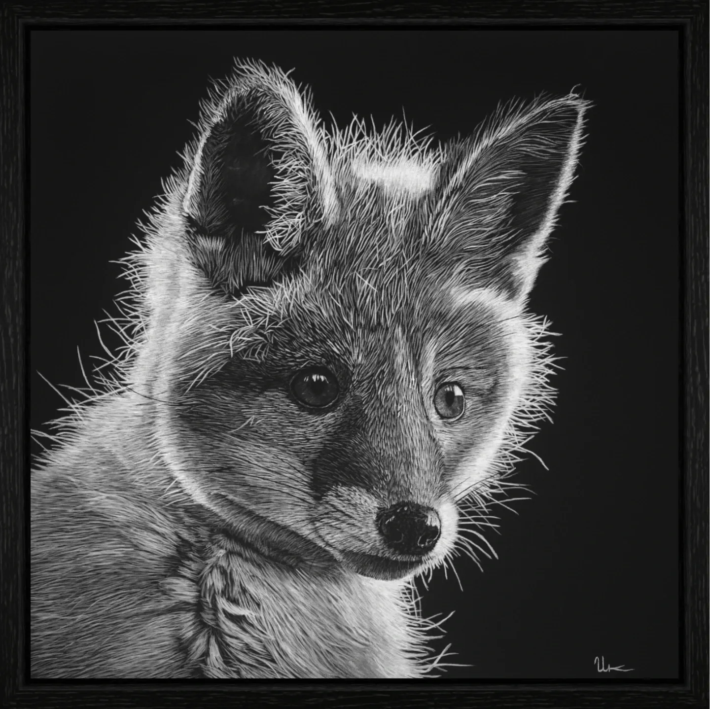 ArtBox Print "Lars" (50 x 50 cm, Eiche schwarz, Breite 15 mm, Tiefe 29 mm)