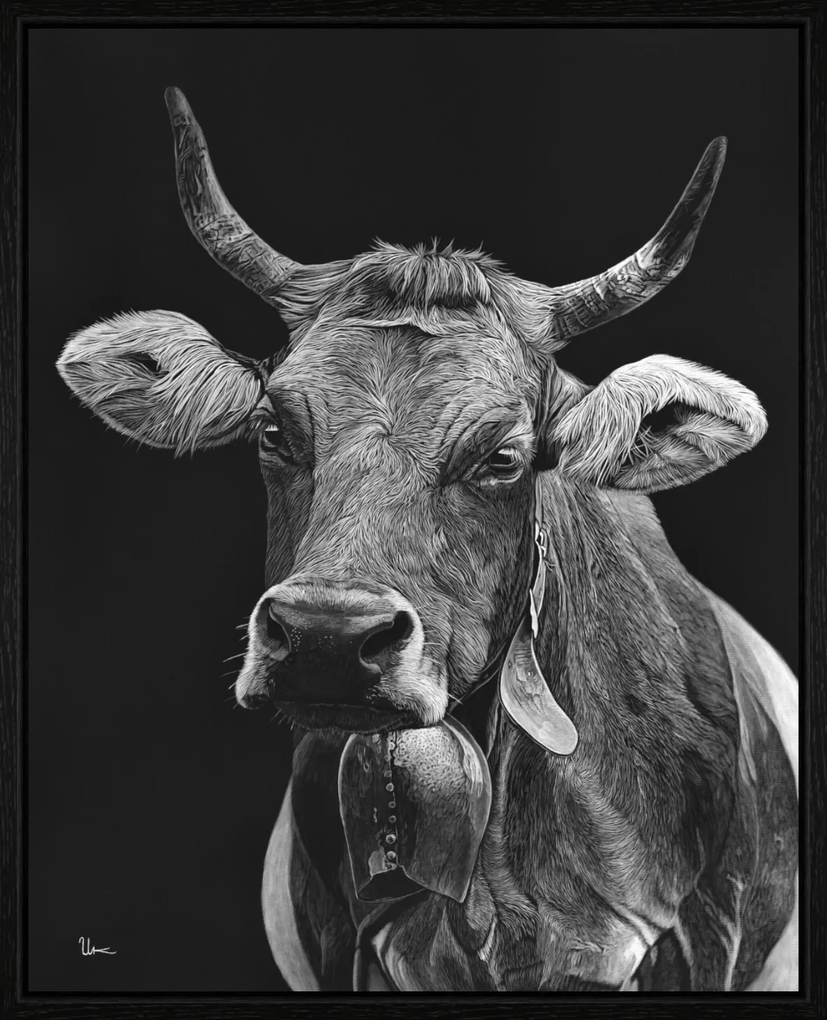 ArtBox Print "Gretli" (60 x 75 cm, Eiche schwarz, Breite 15 mm, Tiefe 29 mm)