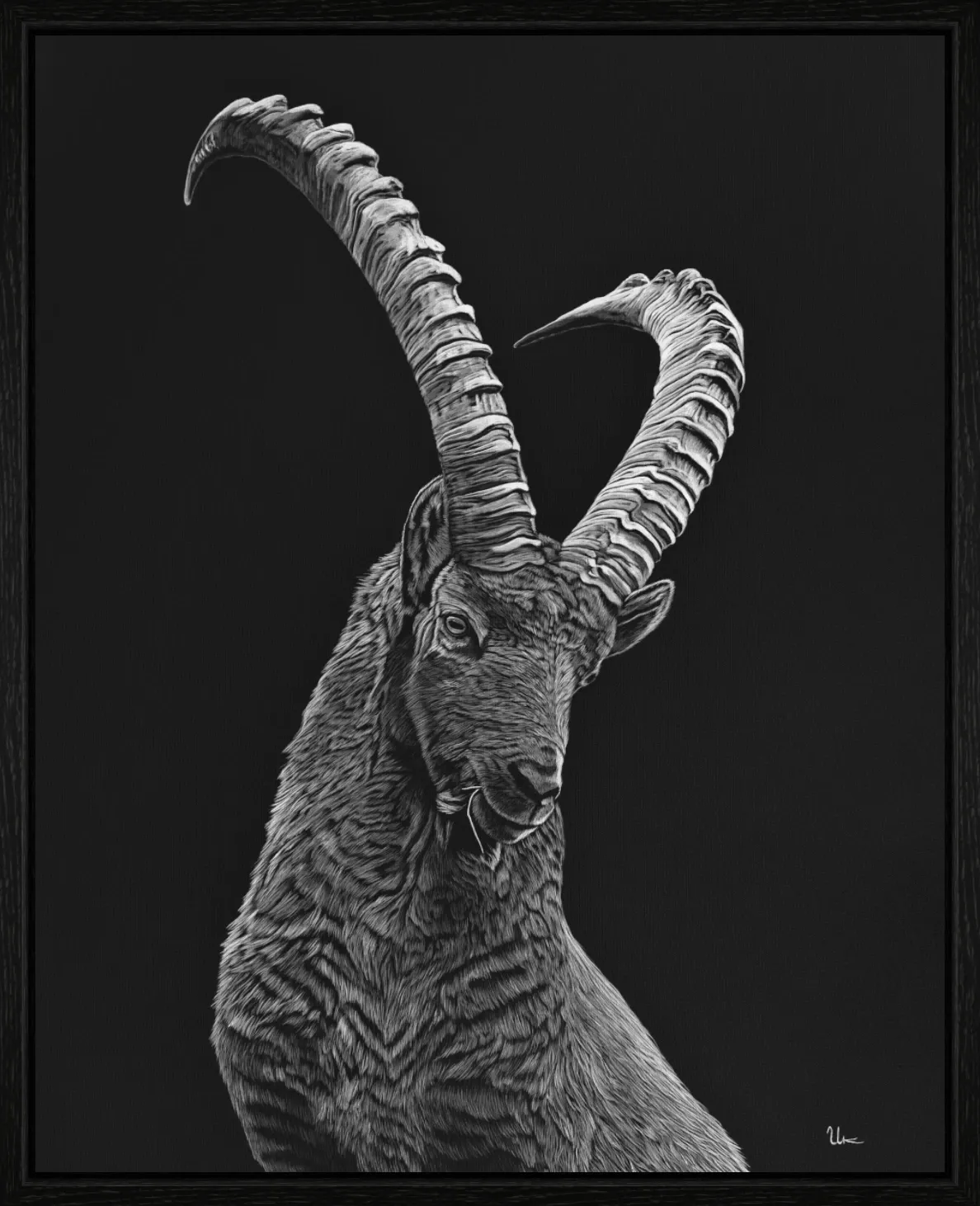 ArtBox Print "Andri" (60 x 75 cm, Eiche schwarz, Breite 15 mm, Tiefe 29 mm)