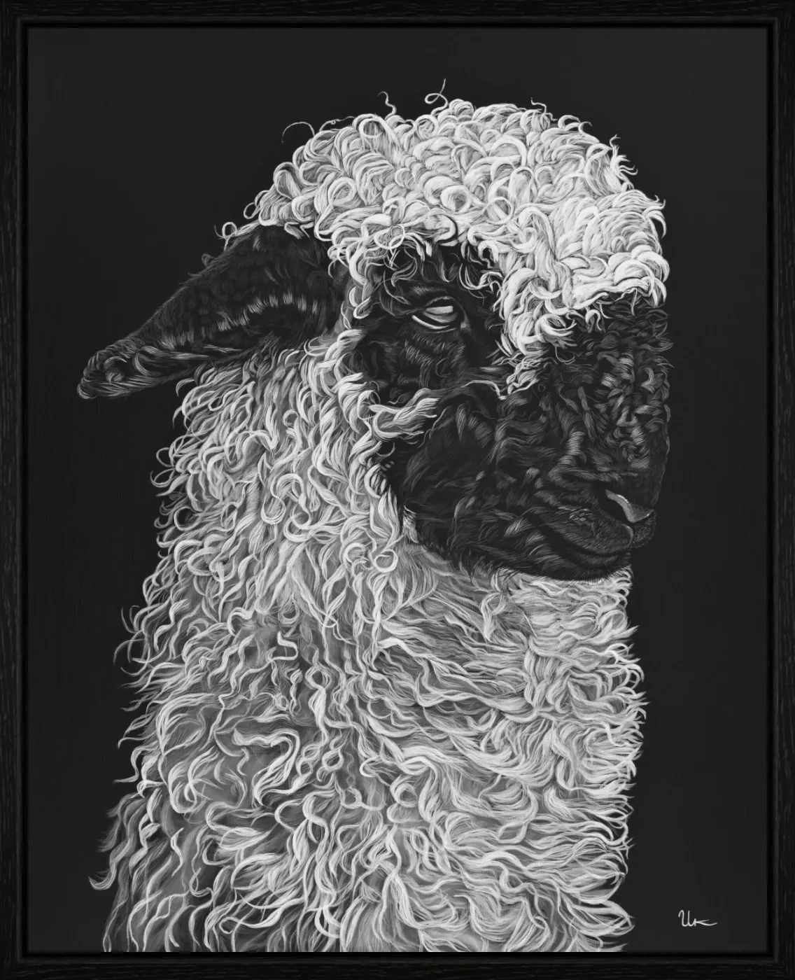 ArtBox Print "Nino" (60 x 75 cm, Eiche schwarz, Breite 15 mm, Tiefe 29 mm)