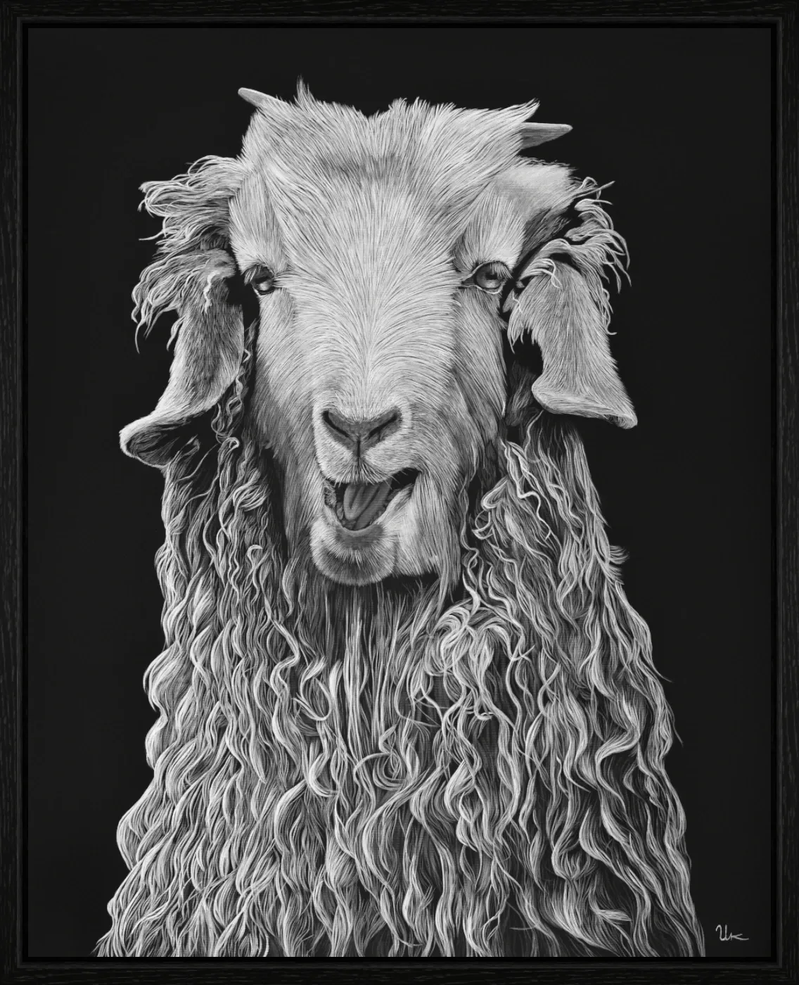 ArtBox Print "Mathilda" (60 x 75 cm, Eiche schwarz, Breite 15 mm, Tiefe 29 mm)