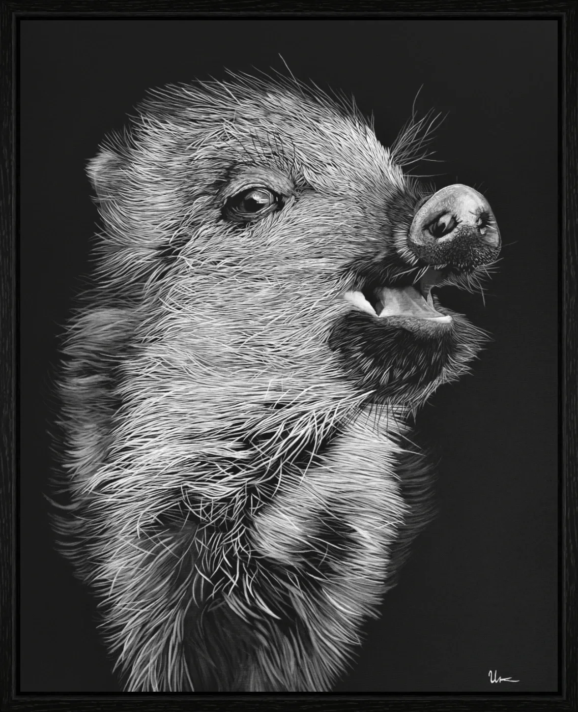 ArtBox Print "Ladina" (60 x 75 cm, Eiche schwarz, Breite 15 mm, Tiefe 29 mm)