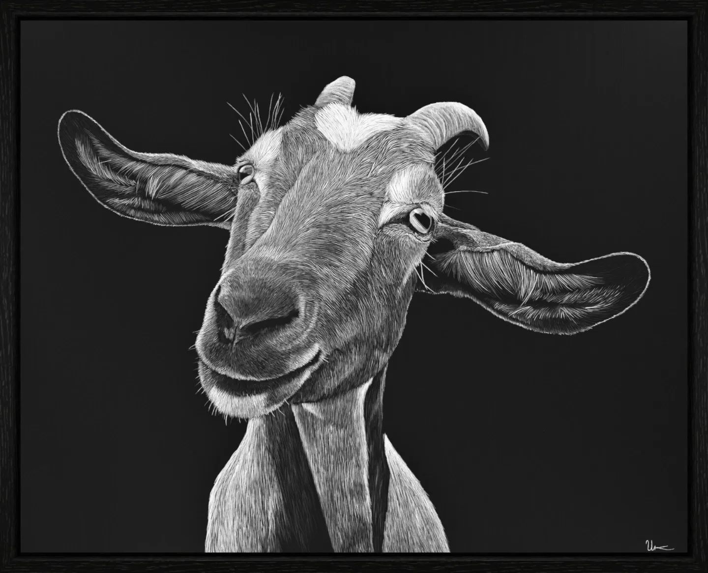 ArtBox Print "Regula" (60 x 75 cm, Eiche schwarz, Breite 15 mm, Tiefe 29 mm)