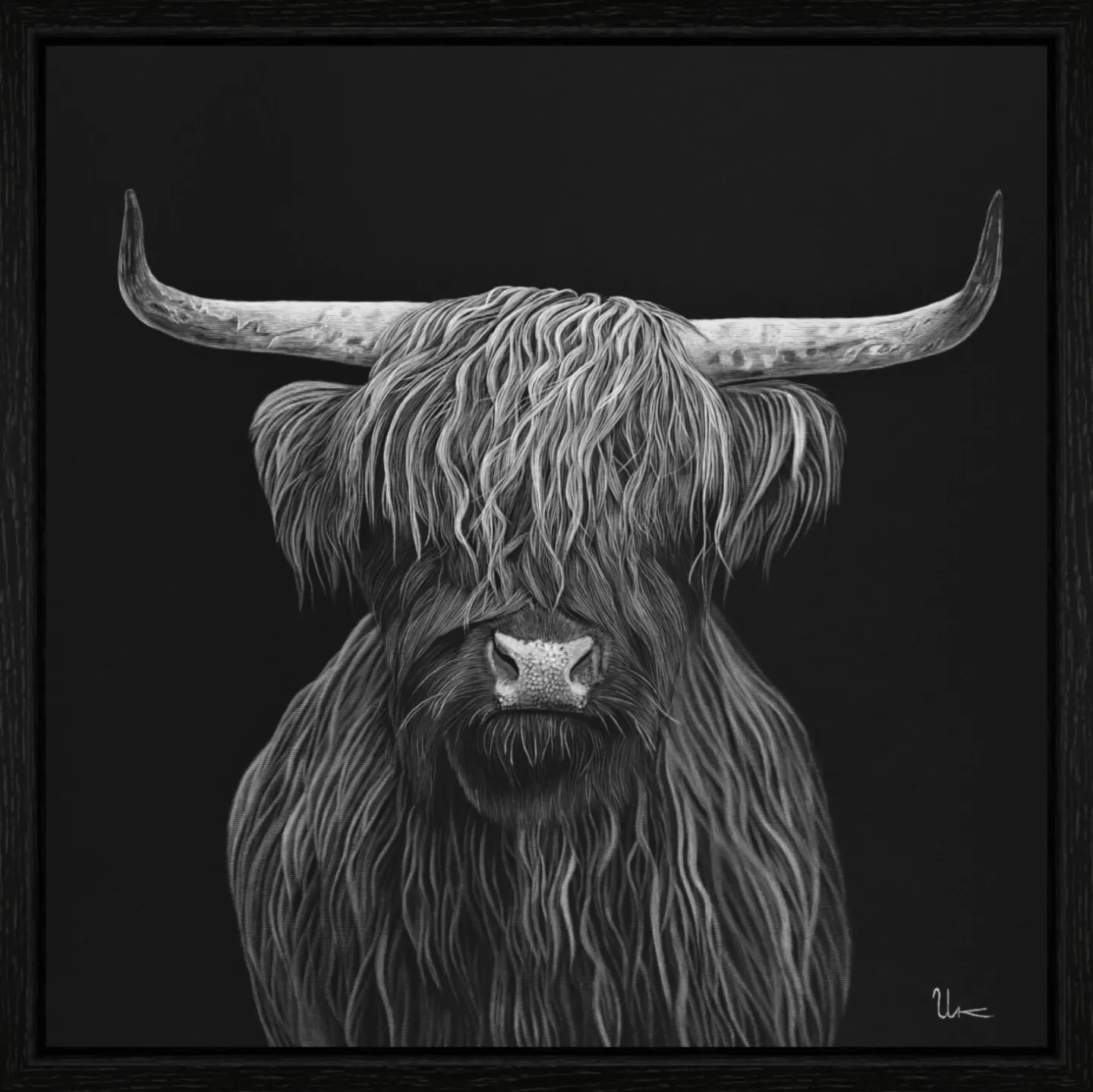ArtBox Print "Linda" (50 x 50 cm, Eiche schwarz, Breite 15 mm, Tiefe 29 mm)