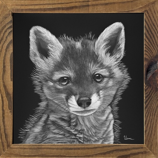 FineArt Print "Charly" inkl. Altholzrahmen