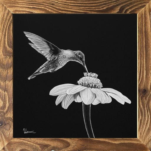 FineArt Print "Felipe" inkl. Altholzrahmen