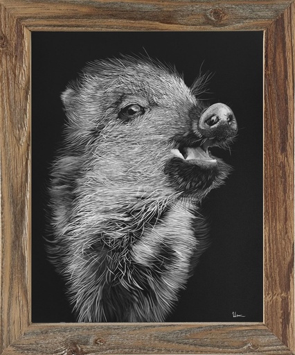 FineArt Print "Ladina" inkl. Altholzrahmen