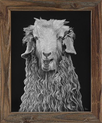 FineArt Print "Mathilda" inkl. Altholzrahmen