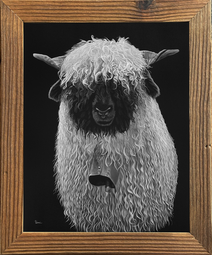 FineArt Print "Kimba" inkl. Altholzrahmen