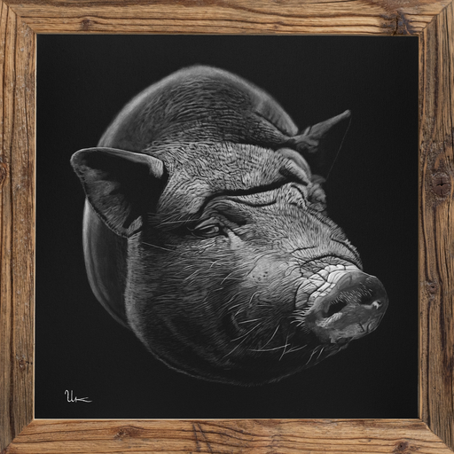 FineArt Print "Emma" inkl. Altholzrahmen