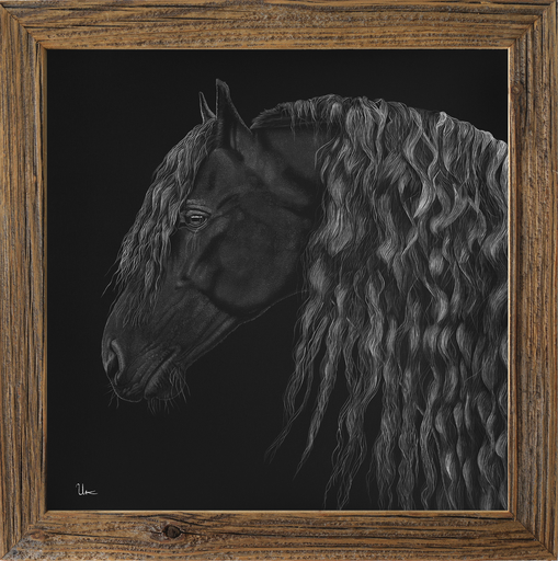 FineArt Print "Jerome" inkl. Altholzrahmen