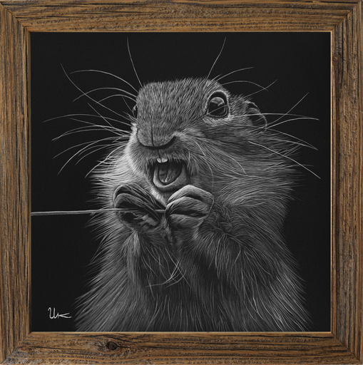FineArt Print "Hanni" inkl. Altholzrahmen